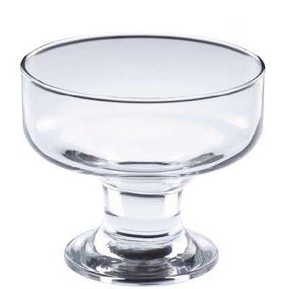 steklena skleda za postrežbo sladoleda ice cream