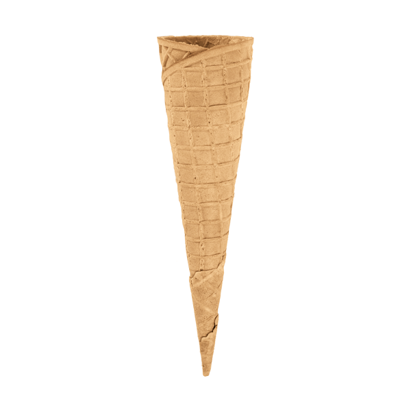 zavit in eleganten kornet za sladoled primeren za eno do dve kepici